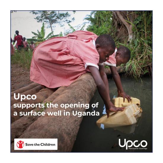 Upco unterstützt die Eröffnung eines Oberflächenbrunnen in Uganda