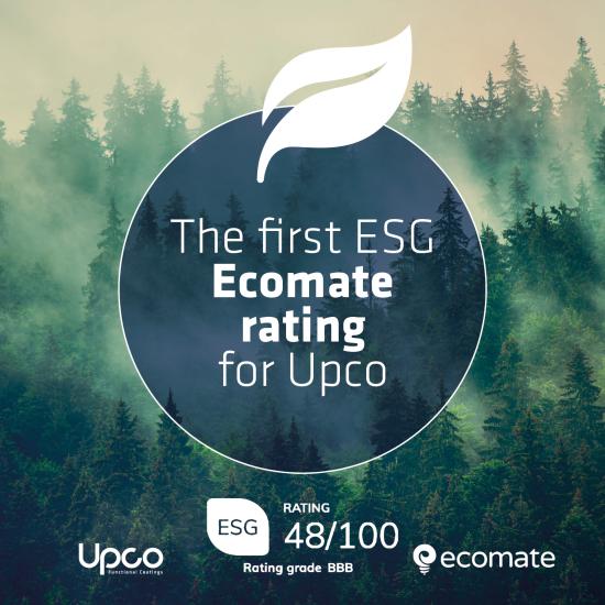 The first ESG Ecomate rating for Upco